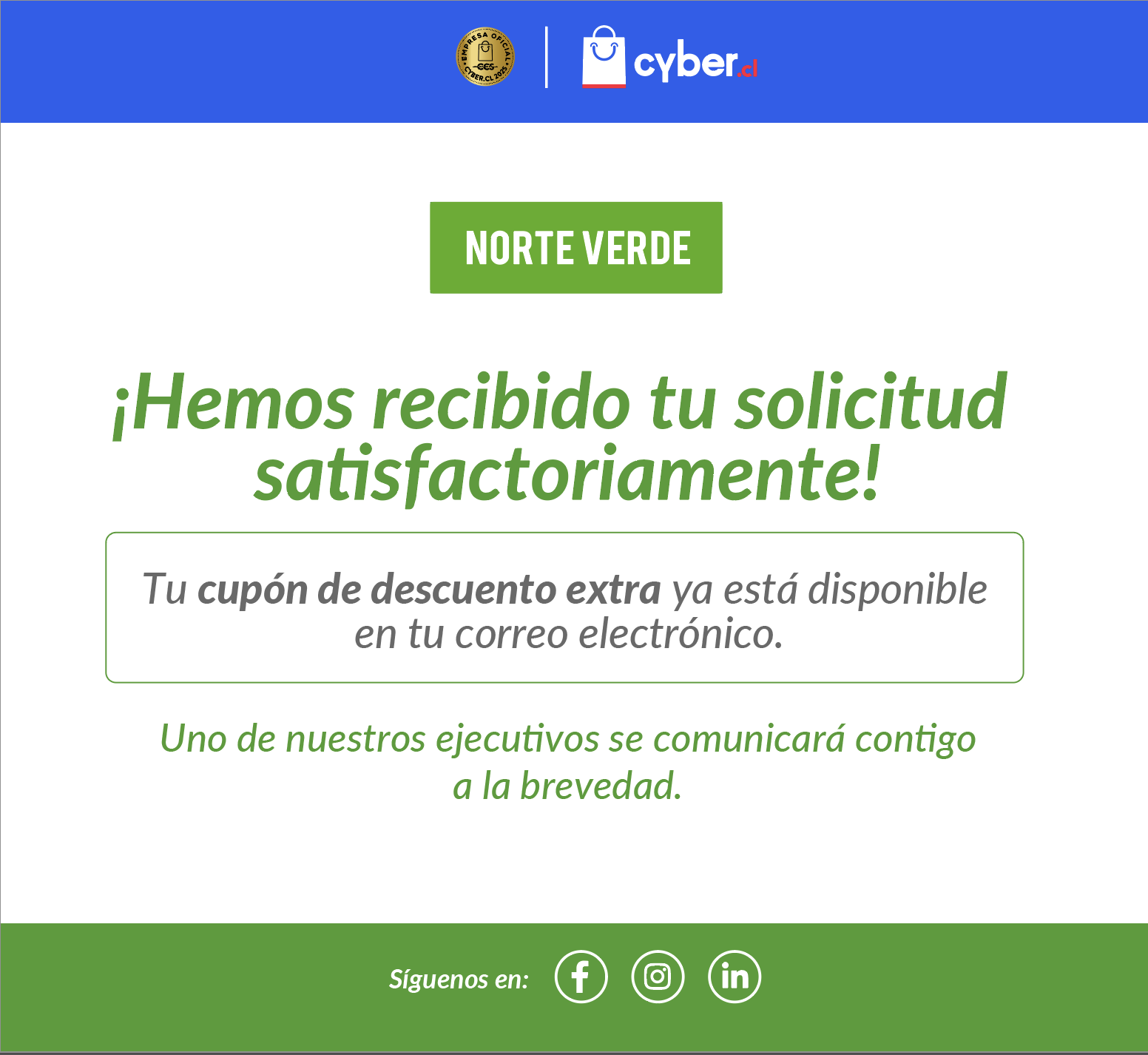 Popup Envío Cupón